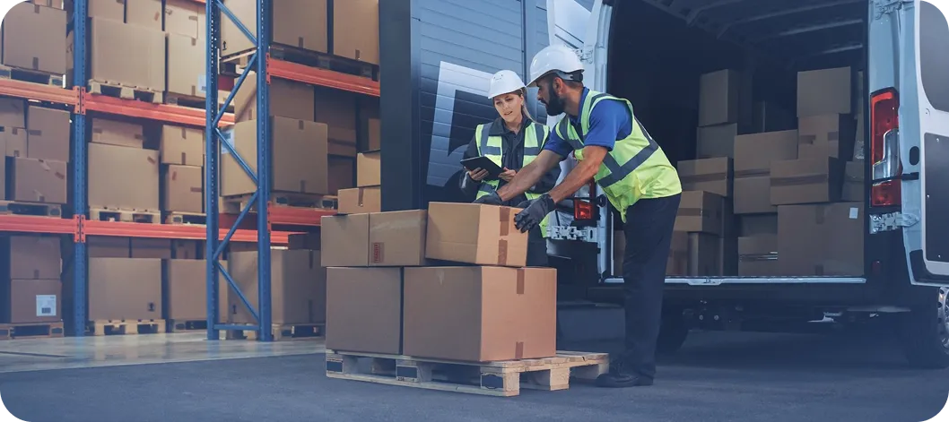 Large-scale distribution center interior